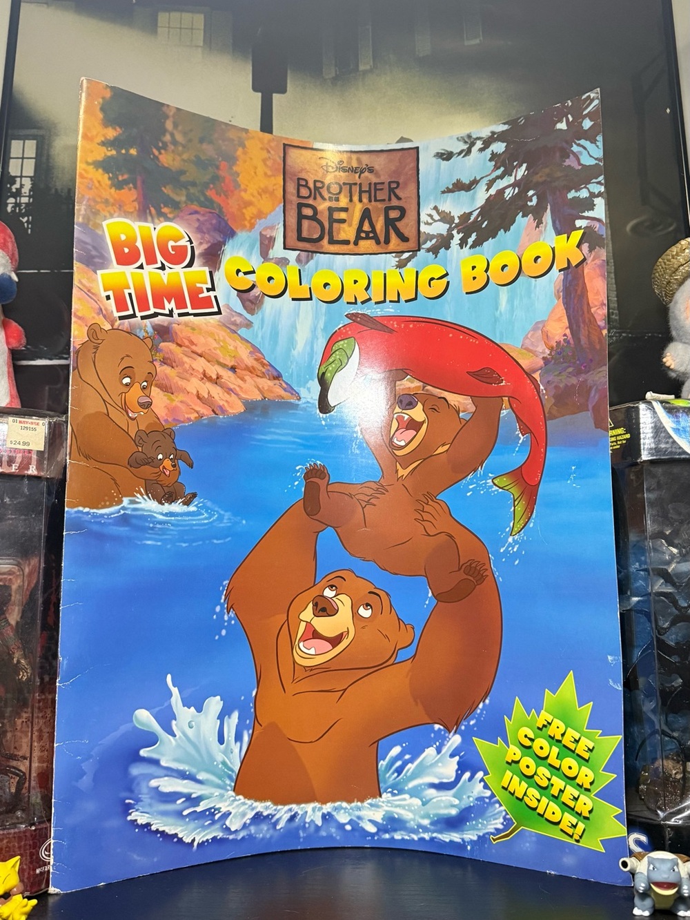 New Vintage 2004 Disney Brother Bear Big Time Coloring Book With Free Coloring